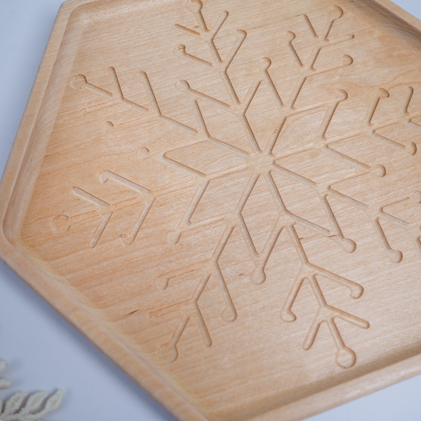 Snowflakes Hexagon Sensory Tray
