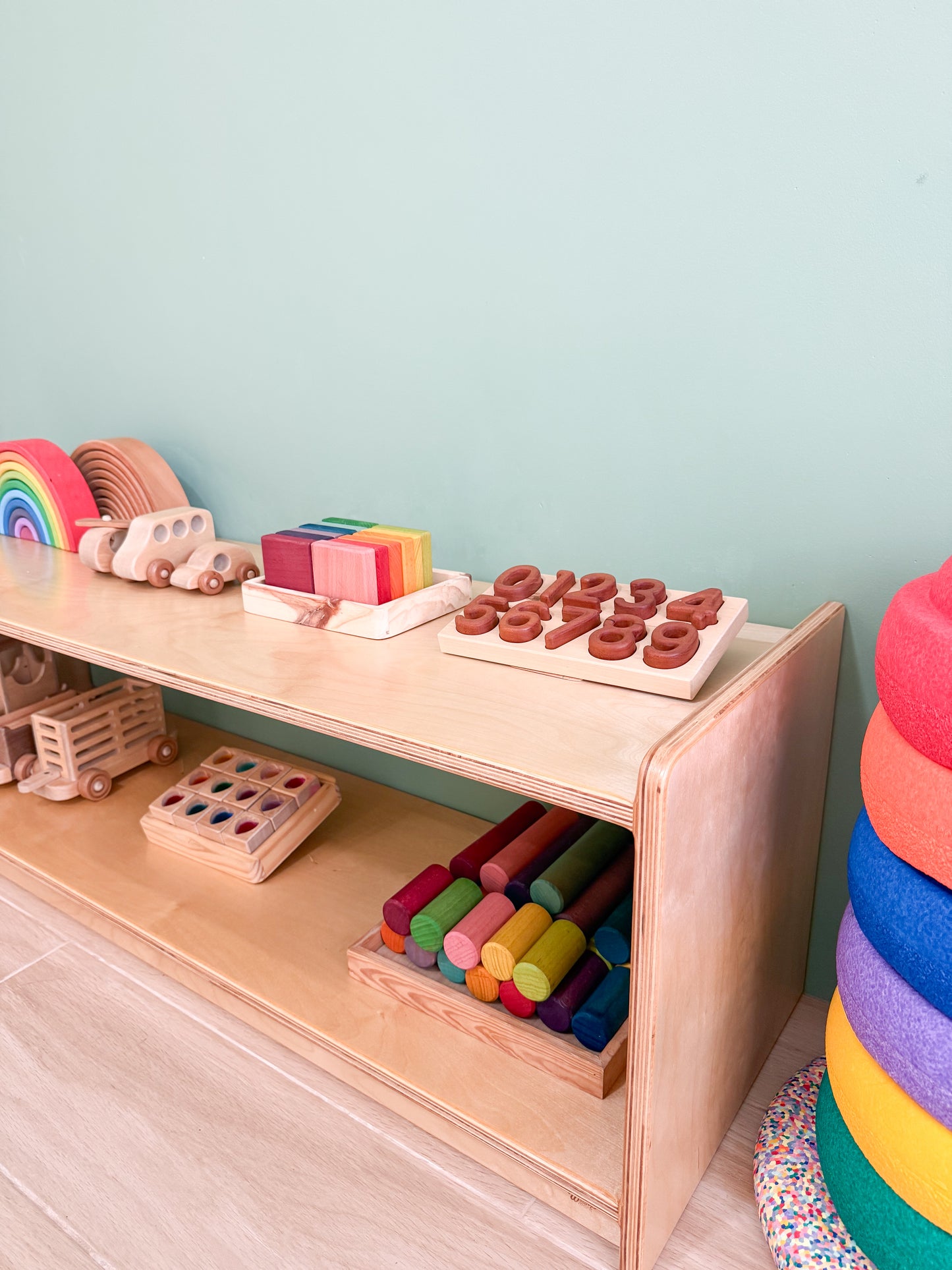 Montessori Shelf 2-Layer Open Shelf