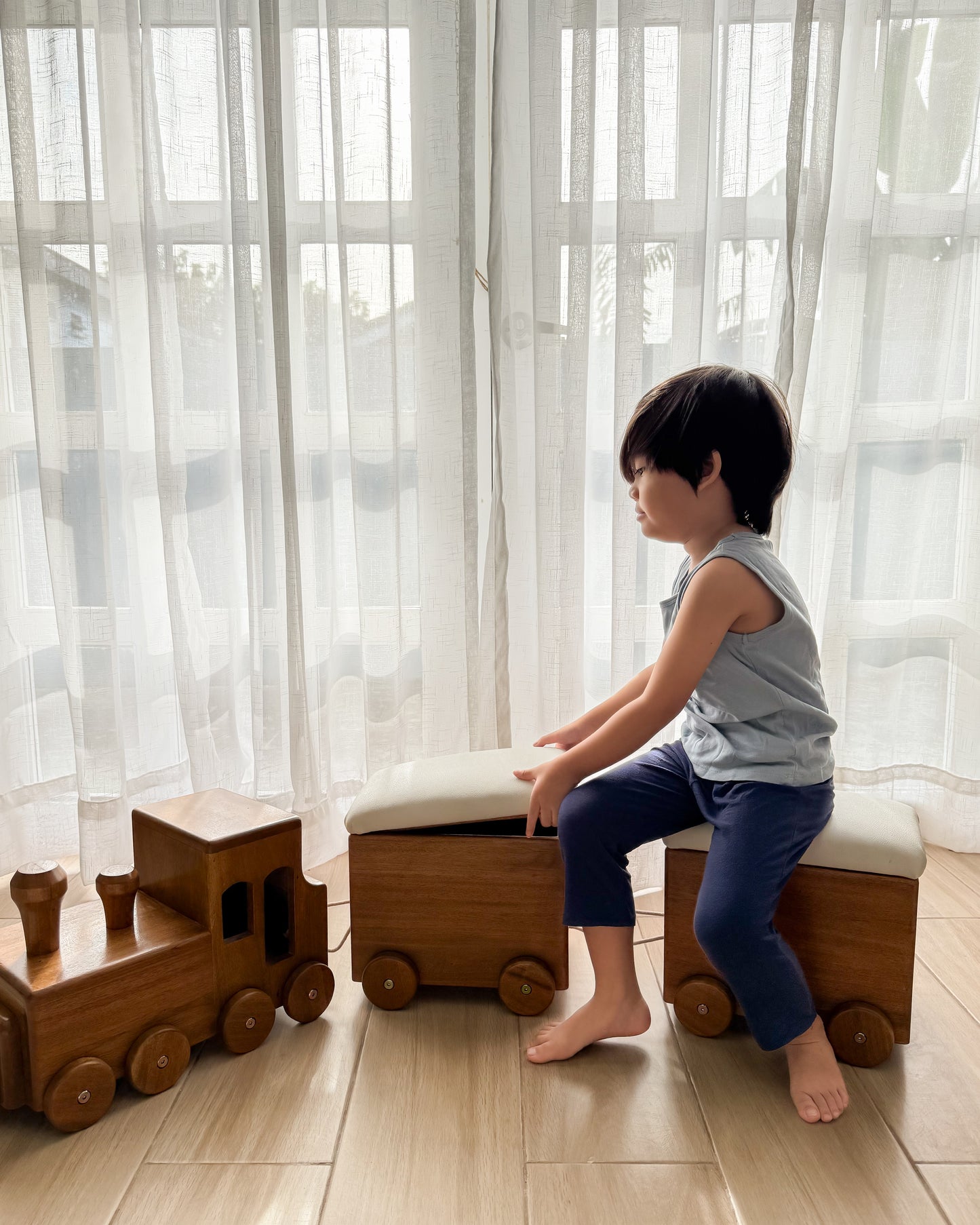 Wooden Train with Storage PREORDER