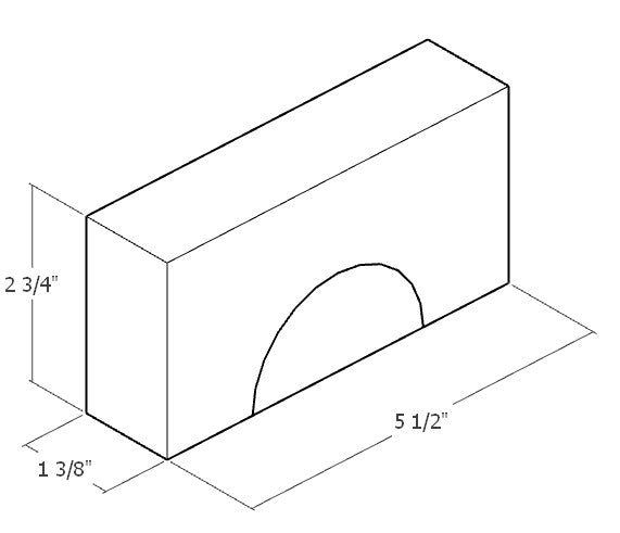 Set of 4 Unit Arches and Small Semicircles - Natural Unit Blocks