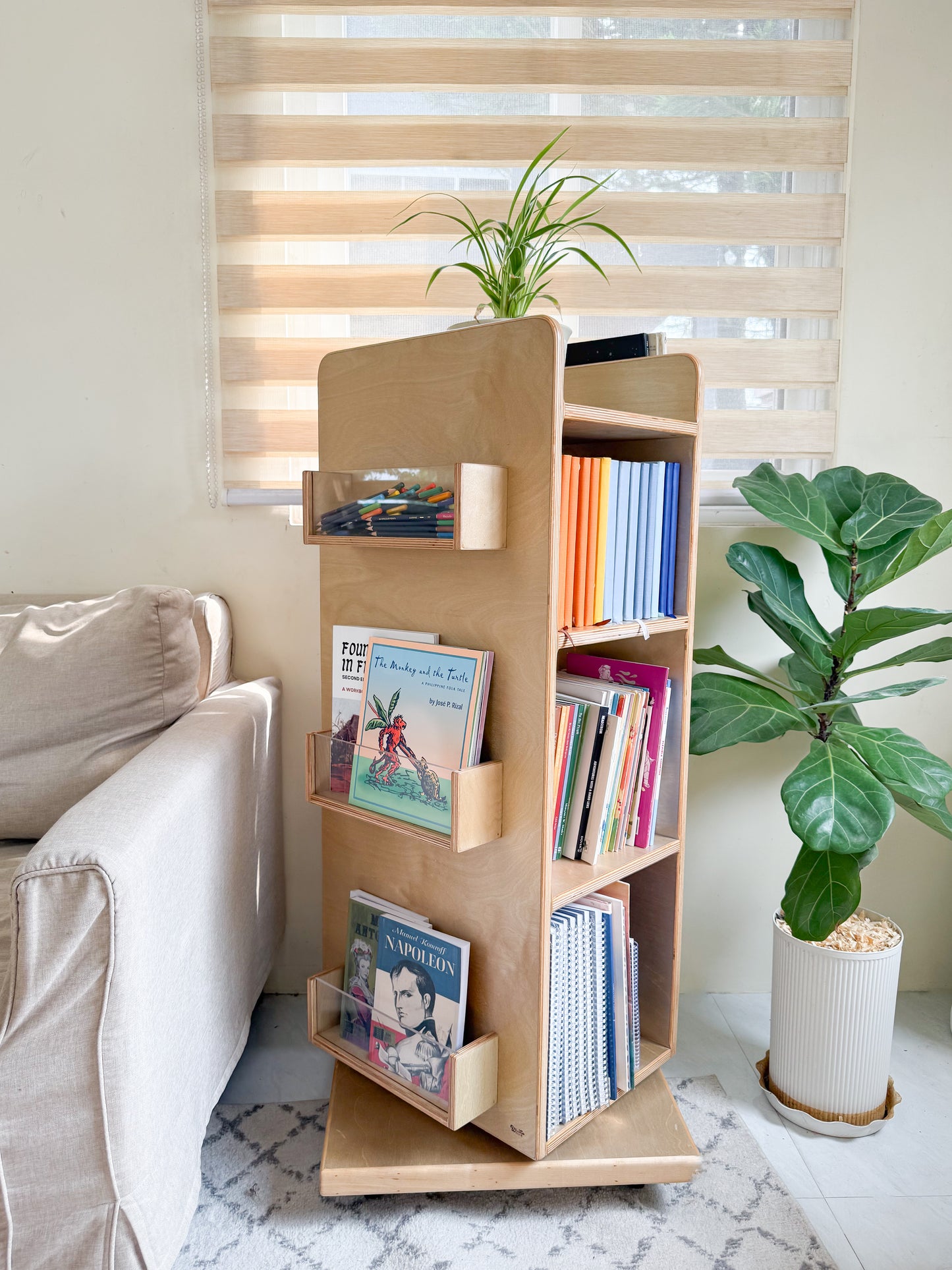 Rotating Bookshelf