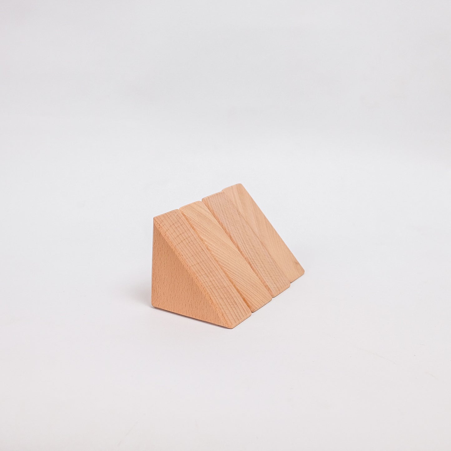 Set of 4 Small Isosceles Triangles - Natural Unit Blocks