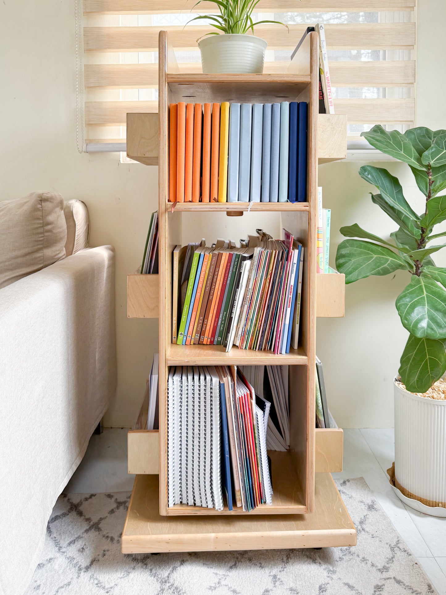 Rotating Bookshelf