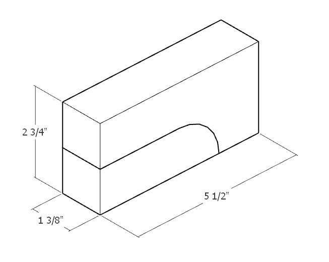 Set of 4 Half Arches and Buttresses - Natural Unit Blocks