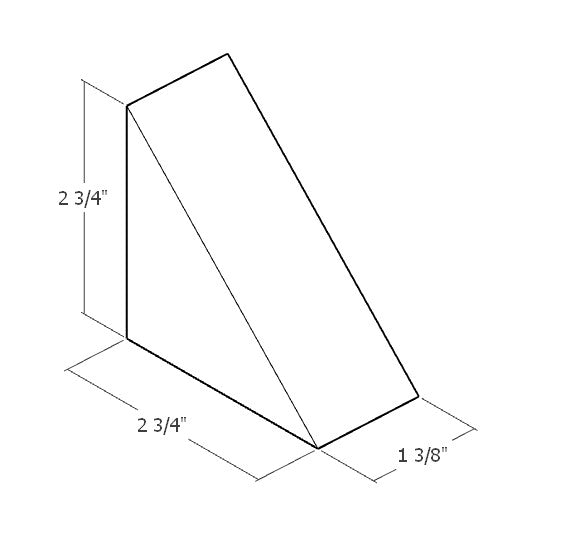 Set of 12 Small Isosceles Triangles - Natural Unit Blocks