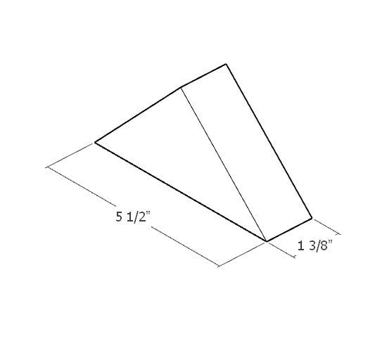 Set of 4 Isosceles Triangles - Natural Unit Blocks