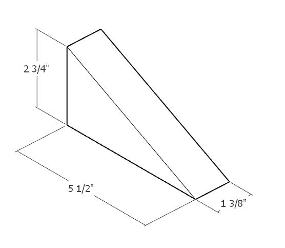 Set of 4 Scalene Triangles - Natural Unit Blocks