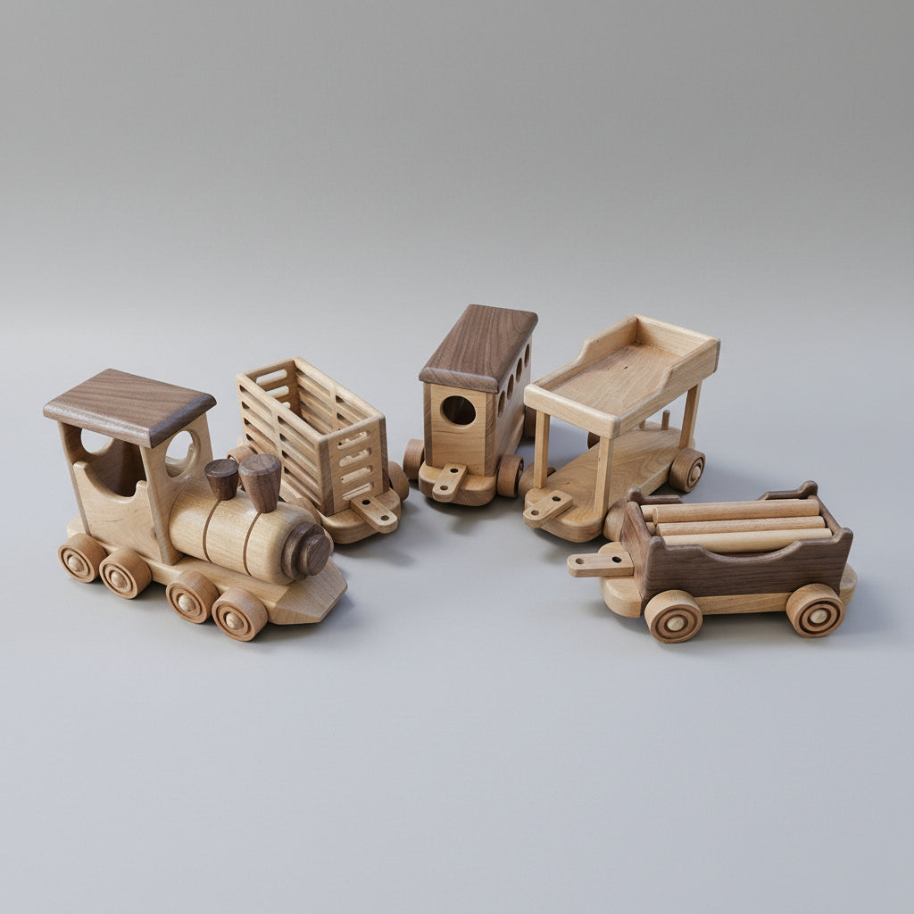 Wooden Train Set