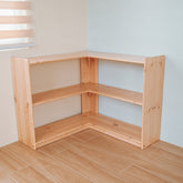 L-shaped Open Shelf