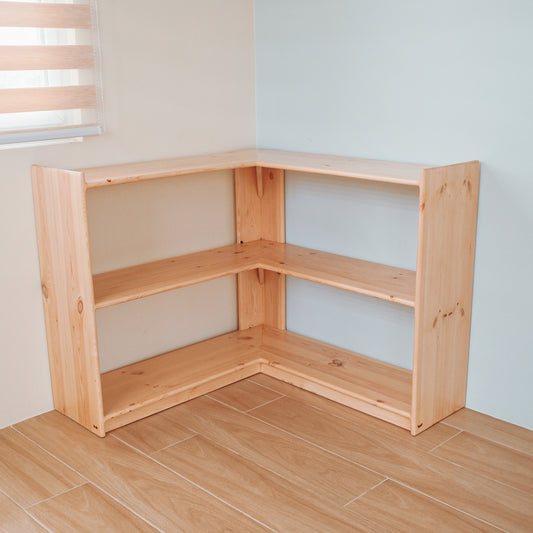 L-shaped Open Shelf